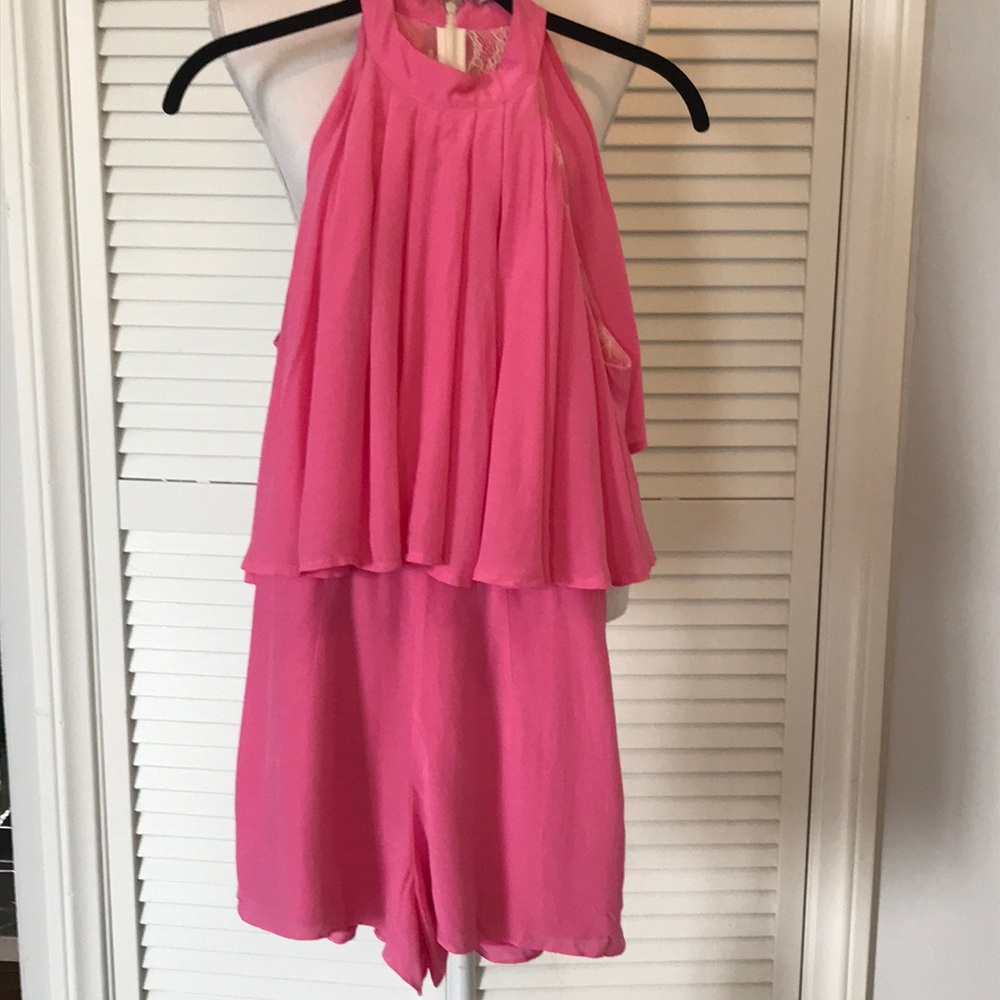 Soft pink with lace jumper